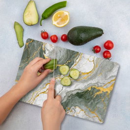 Hermia CKT7 - 3040 Tabla de Cortar de Vidrio Templado 30x40cm Antibacteriana Antideslizante